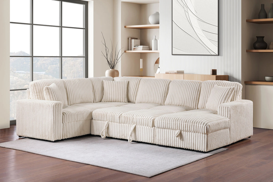 Five Star Furniture - Devonshire Pull-Out Sleeper Sectional Sofa