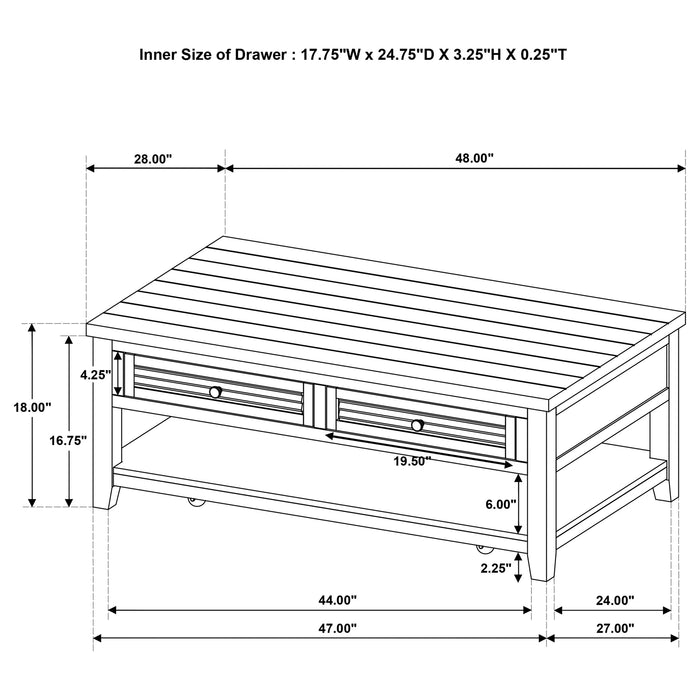 Five Star Furniture - Concord Mobile Coffee Table