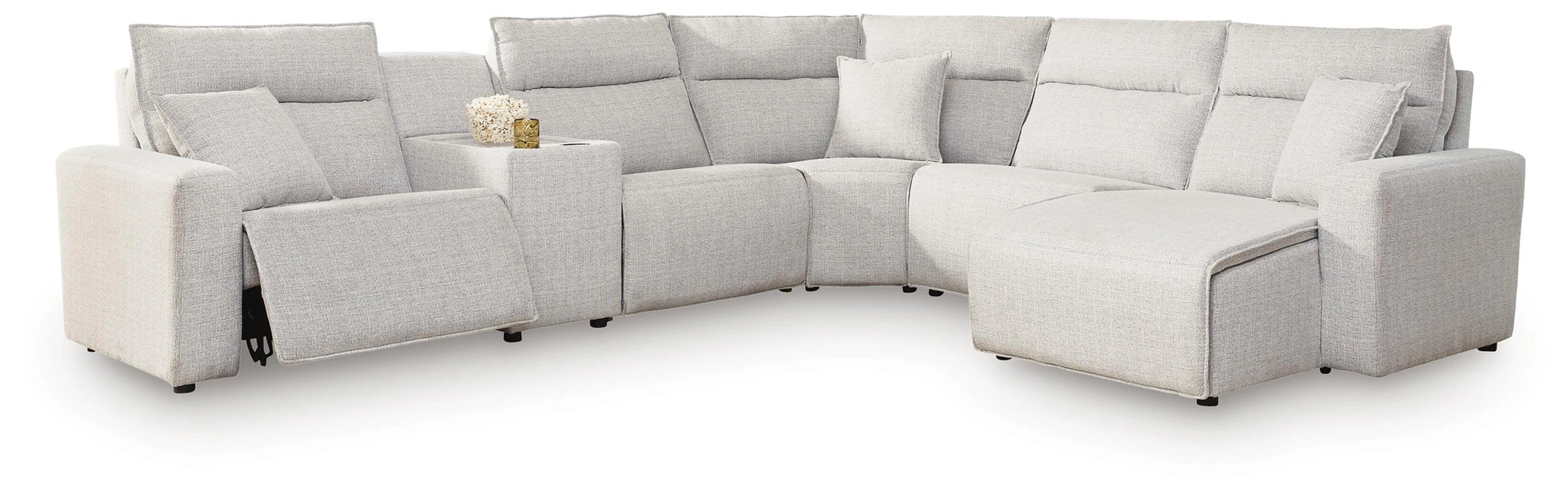Five Star Furniture - Modmax II Power Reclining Sectional with Chaise and Console