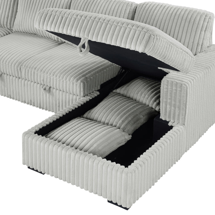 Five Star Furniture - Devonshire Pull-Out Sleeper Sectional Sofa