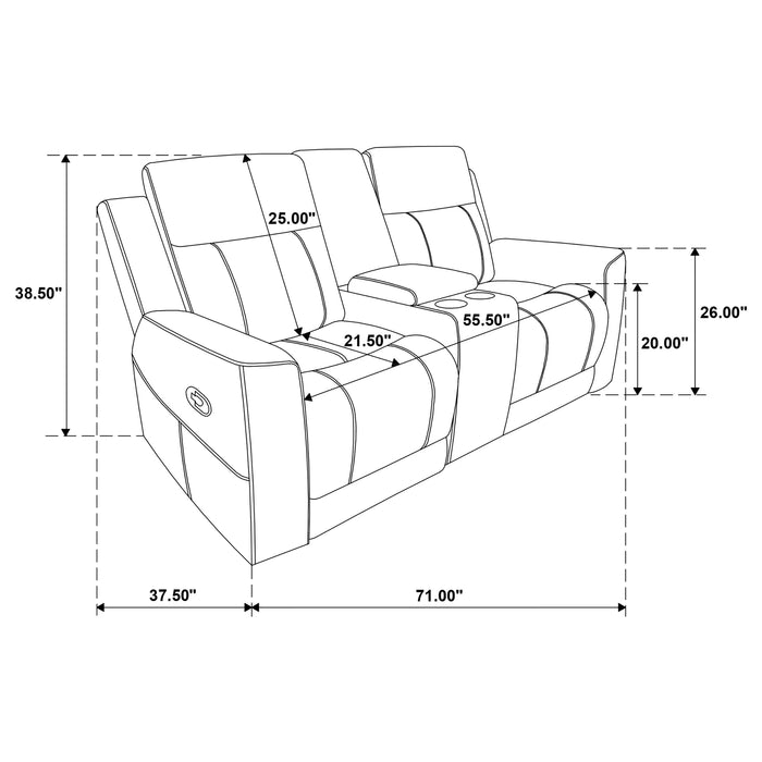Five Star Furniture - Brentwood Reclining Loveseat