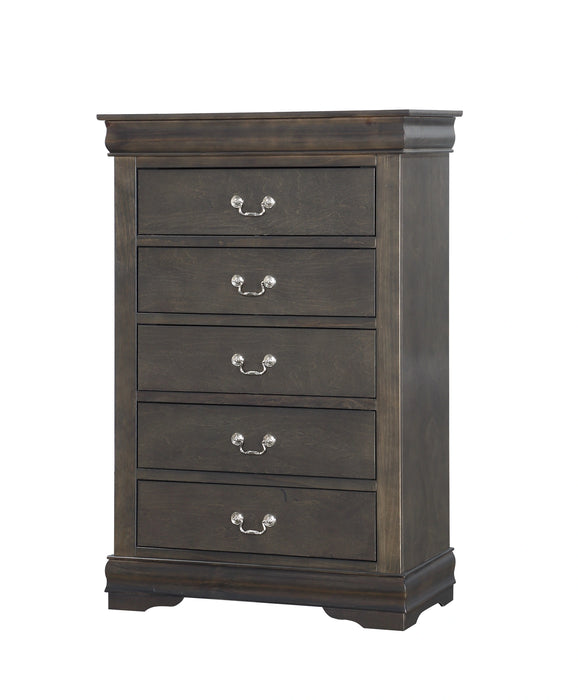 Five Star Furniture - Louis Philippe Dark Gray Chest