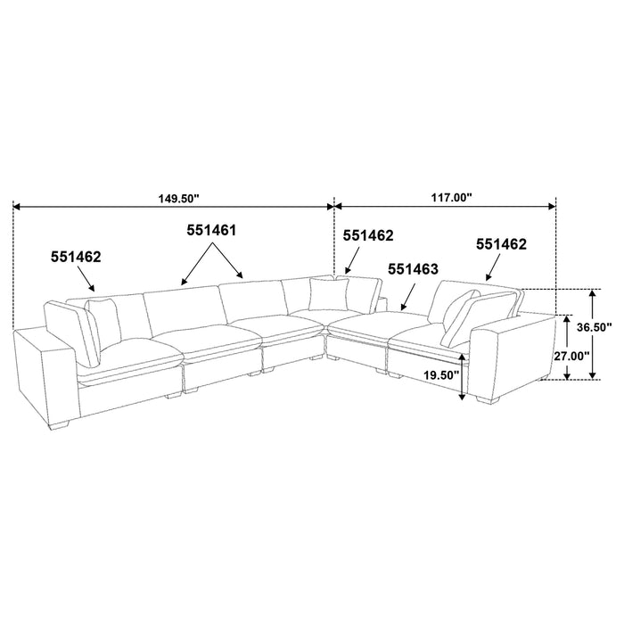 Five Star Furniture - Lakeview Modular Sectional Sofa