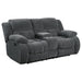 Five Star Furniture - Weissman Motion Loveseat with Console Charcoal image