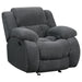 Five Star Furniture - Weissman Upholstered Glider Recliner Charcoal image