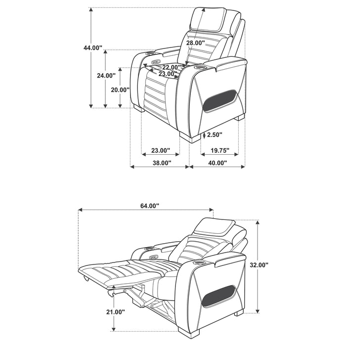 Five Star Furniture - Zuma Dual Power Recliner