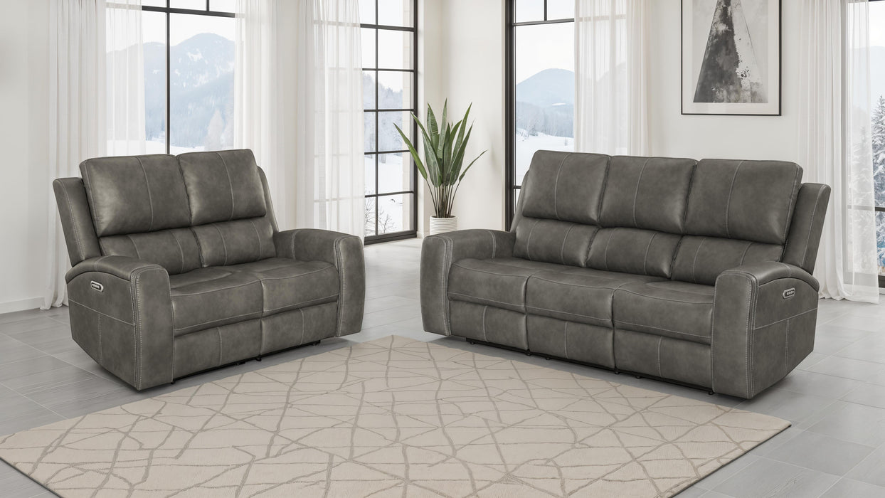 Five Star Furniture - Brickston Triple Power Reclining Sofa Set