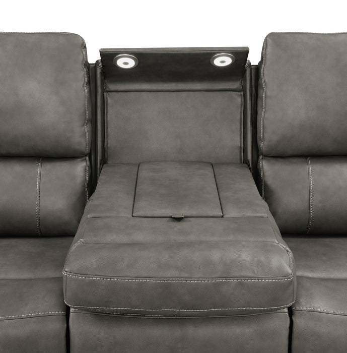 Five Star Furniture - Brickston Triple Power Reclining Sofa
