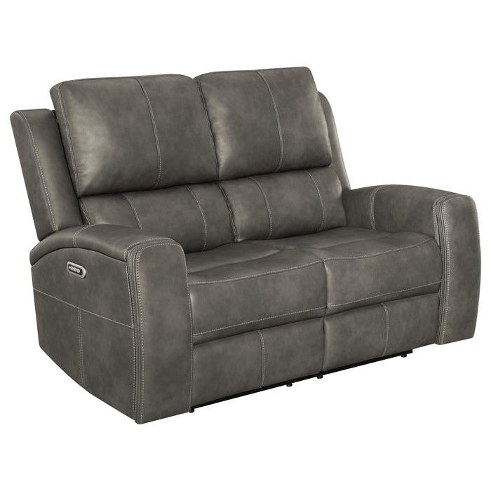 Five Star Furniture - Brickston Triple Power Reclining Loveseat