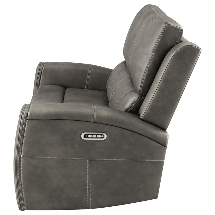Five Star Furniture - Brickston Triple Power Reclining Loveseat