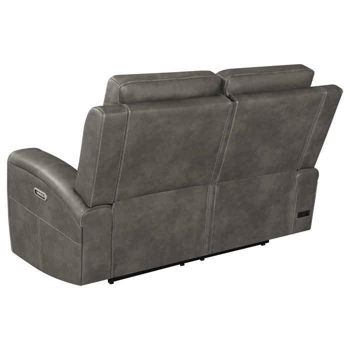 Five Star Furniture - Brickston Triple Power Reclining Loveseat