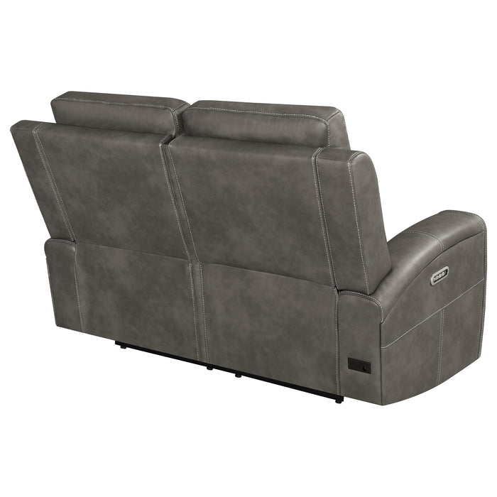 Five Star Furniture - Brickston Triple Power Reclining Loveseat