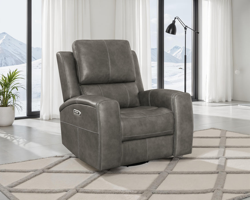 Five Star Furniture - Brickston Triple Power Swivel Glider Recliner