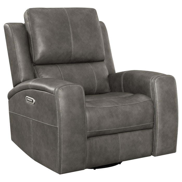 Five Star Furniture - Brickston Triple Power Swivel Glider Recliner