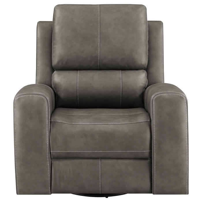 Five Star Furniture - Brickston Triple Power Swivel Glider Recliner