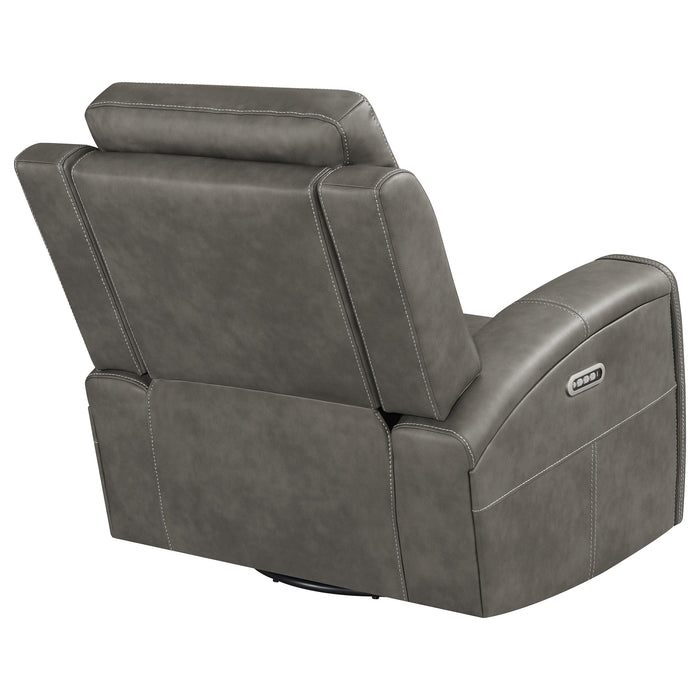 Five Star Furniture - Brickston Triple Power Swivel Glider Recliner