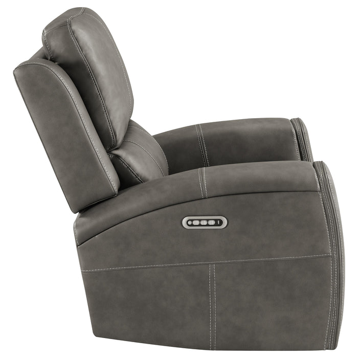 Five Star Furniture - Brickston Triple Power Swivel Glider Recliner