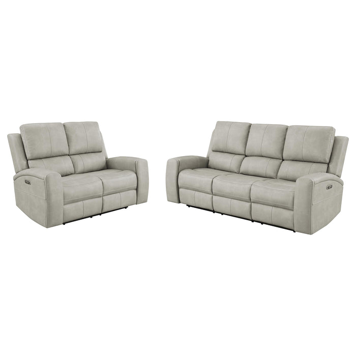 Five Star Furniture - Brickston Triple Power Reclining Sofa Set