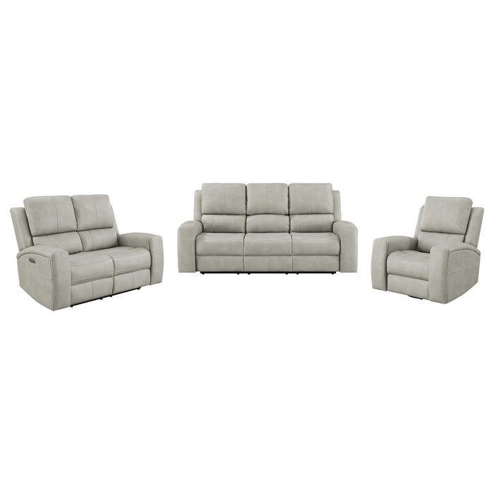 Five Star Furniture - Brickston Triple Power Reclining Sofa Set