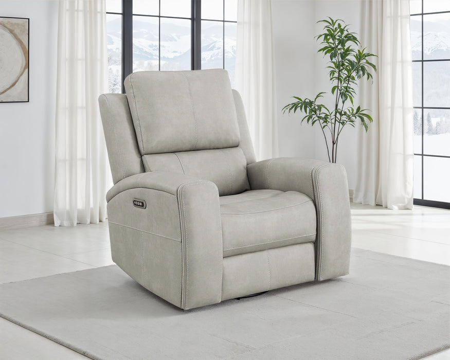 Five Star Furniture - Brickston Triple Power Swivel Glider Recliner