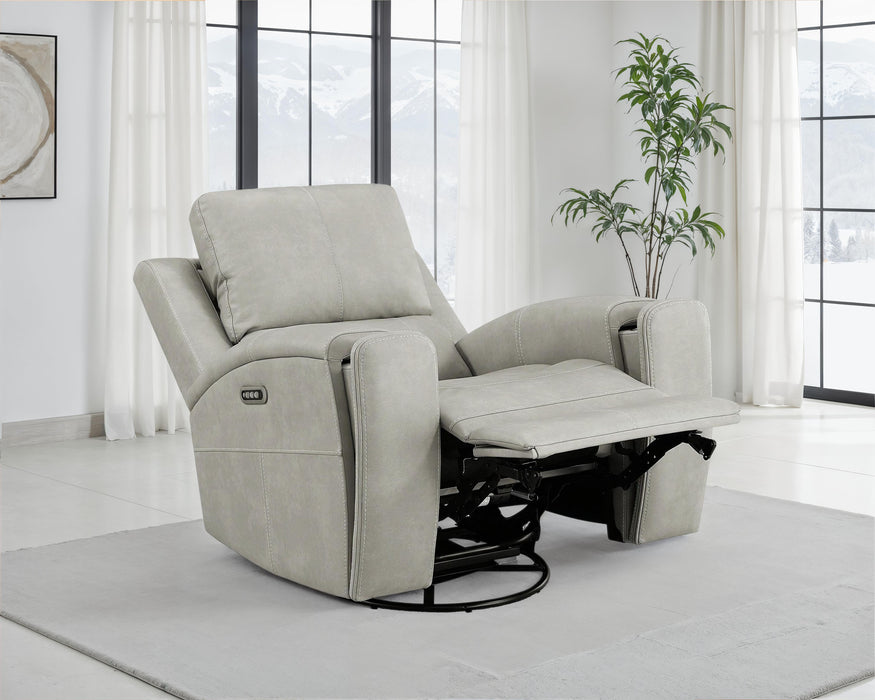 Five Star Furniture - Brickston Triple Power Swivel Glider Recliner