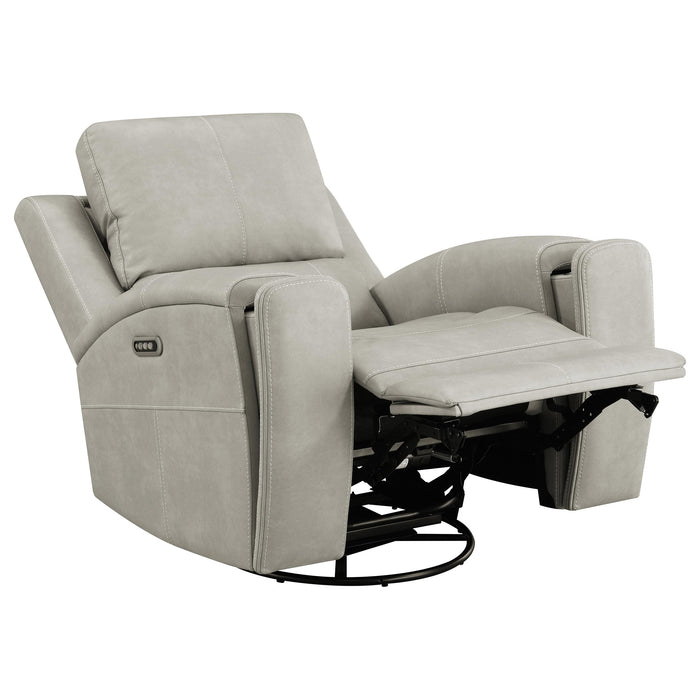 Five Star Furniture - Brickston Triple Power Swivel Glider Recliner