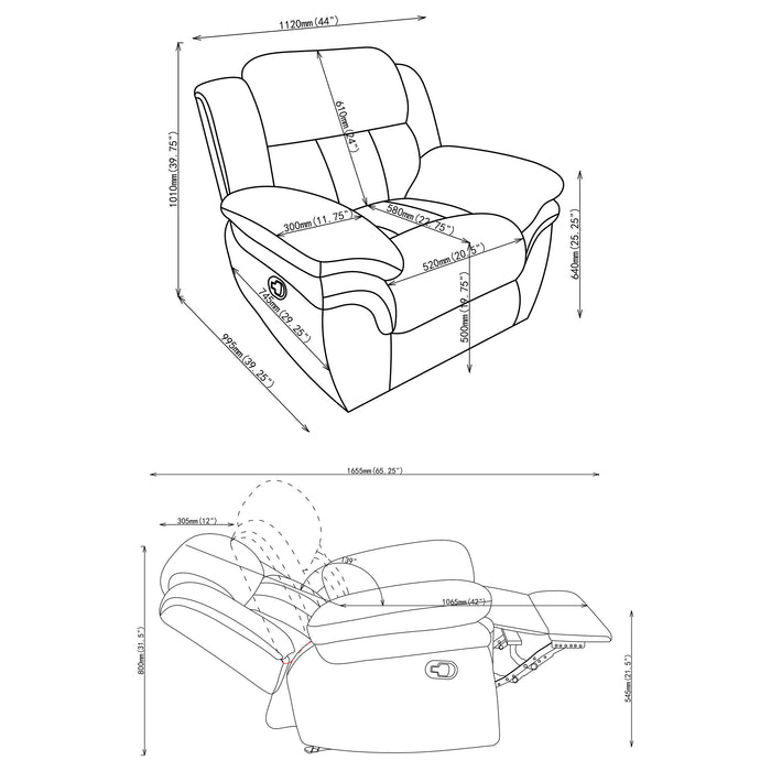 Five Star Furniture - Bahrain Glider Recliner