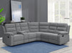 Five Star Furniture - David 3-piece Upholstered Motion Sectional with Pillow Arms Smoke image