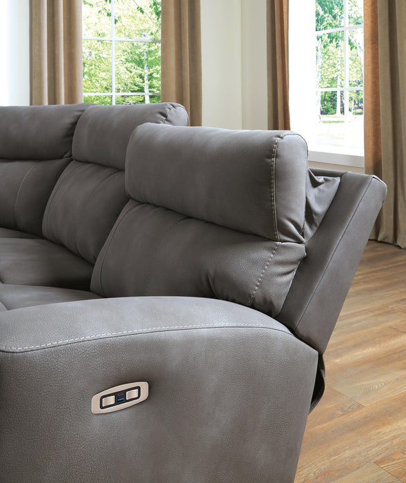 Five Star Furniture - Next-Gen DuraPella Power Reclining Sectional Loveseat with Console