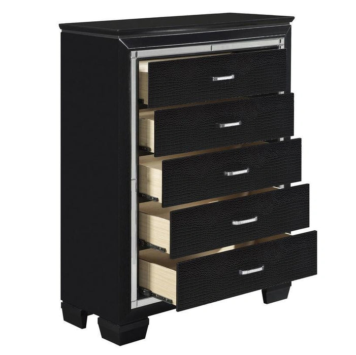 Five Star Furniture - Allura Chest in Black 1916BK-9