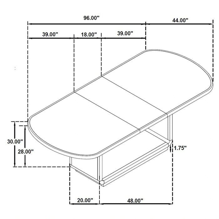 Five Star Furniture - Leandro Extension Dining Table