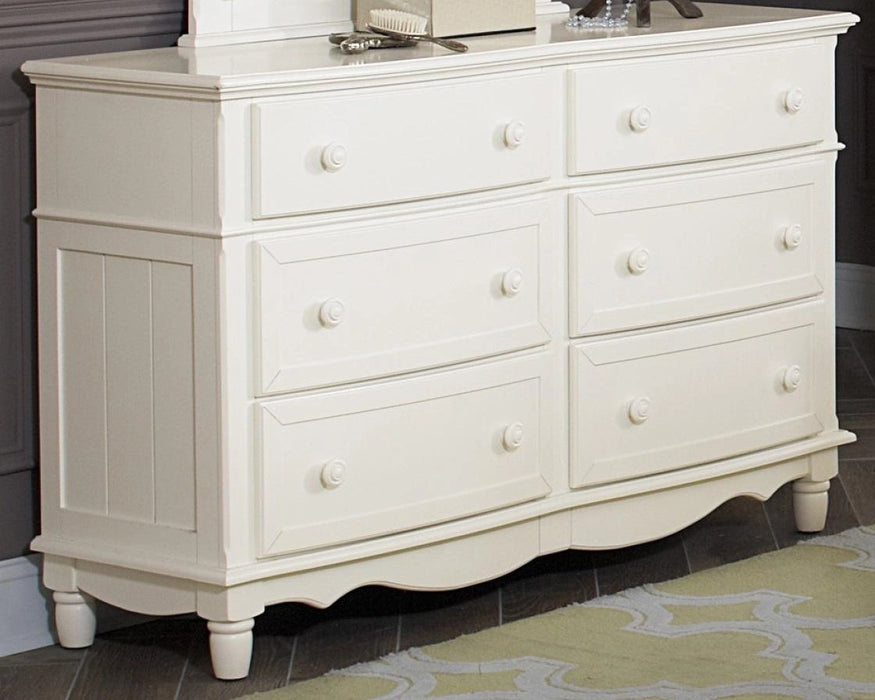 Five Star Furniture - Clementine 6 Drawer Dresser in White B1799-5