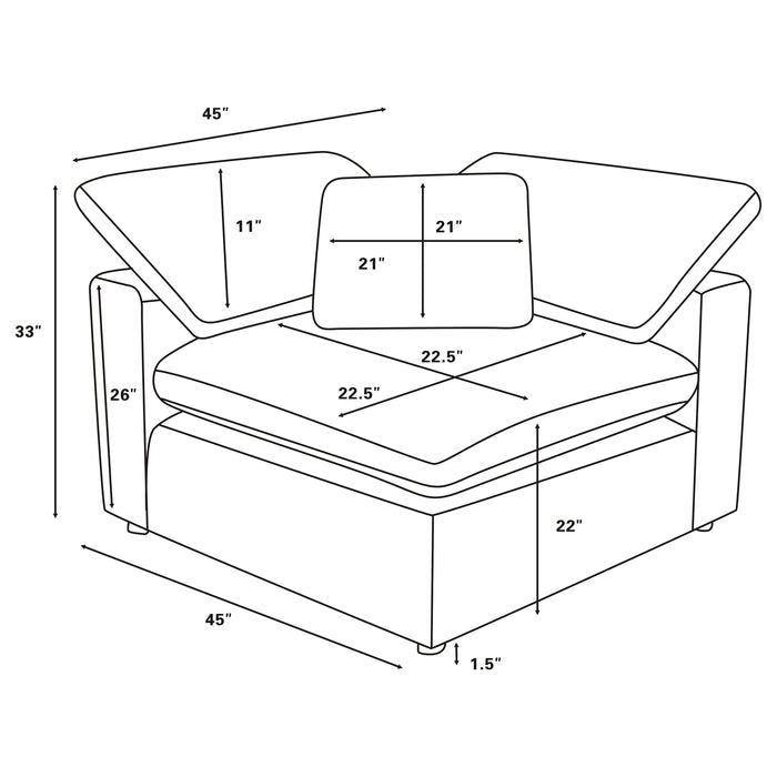 Five Star Furniture - Raleigh Modular Sectional Sofa