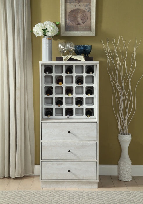 Five Star Furniture - Wiesta Antique White Wine Cabinet