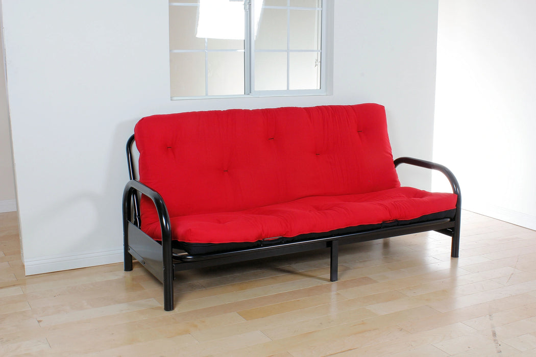 Five Star Furniture - Nabila Red & Black Full Futon Mattress, 6"H