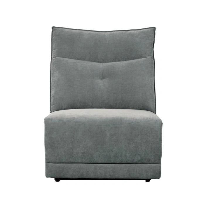 Five Star Furniture - Tesoro Armless Reclining Chair in Dark Gray 9509DG-AR