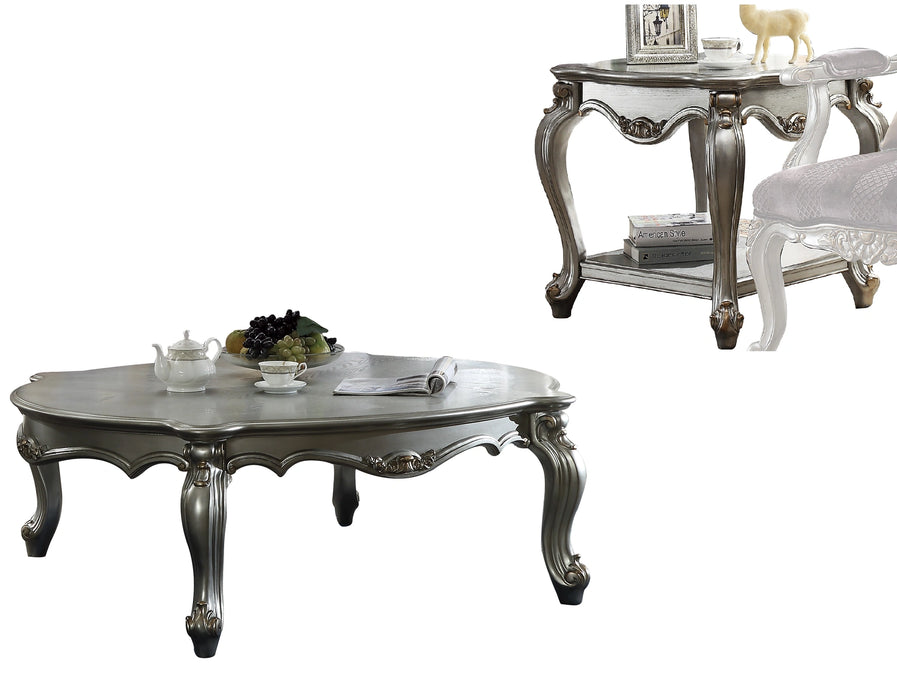 Five Star Furniture - Picardy Antique Platinum Coffee Table