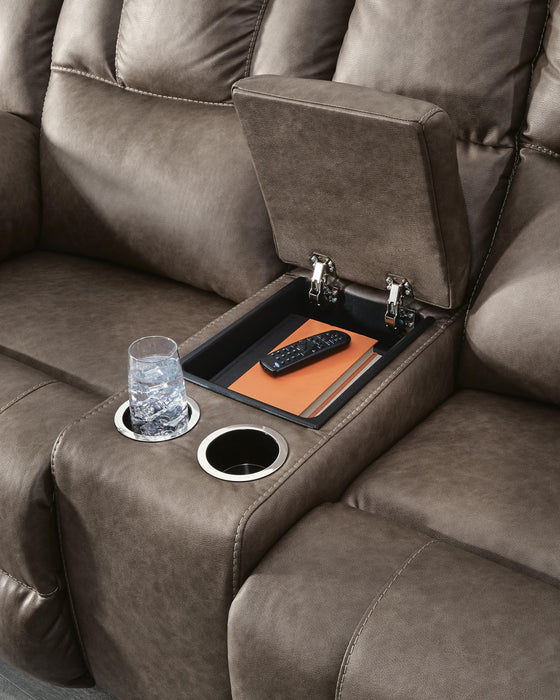 Five Star Furniture - Lowilla Reclining Loveseat with Console