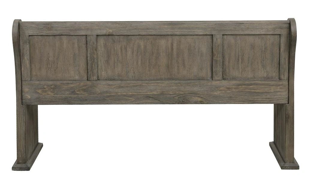 Five Star Furniture - Toulon Bench with Curved Arms in Dark Pewter 5438-14A
