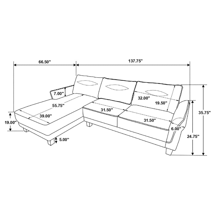 Five Star Furniture - Caspian Sectional Sofa