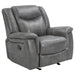 Five Star Furniture - Conrad Upholstered Motion Glider Recliner Grey image