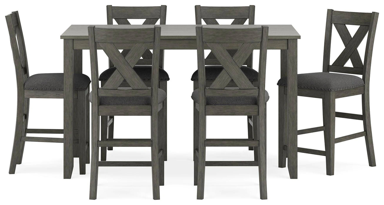 Five Star Furniture - Caitbrook Counter Height Dining Table and Bar Stools (Set of 7)