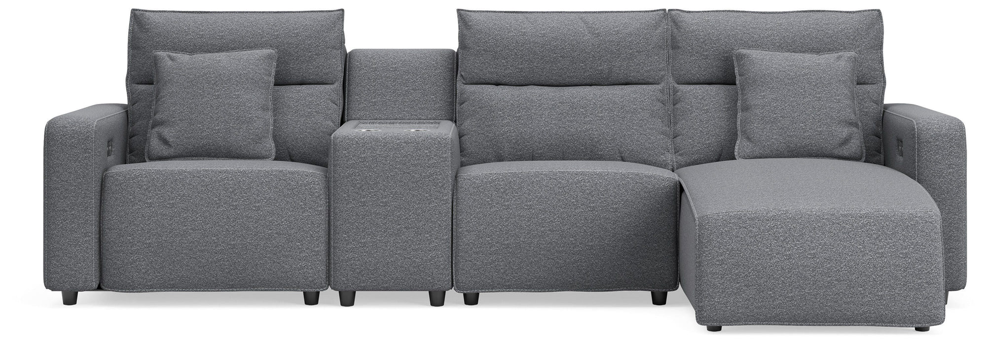 Five Star Furniture - Modmax II Reclining Sectional with Chaise and Console
