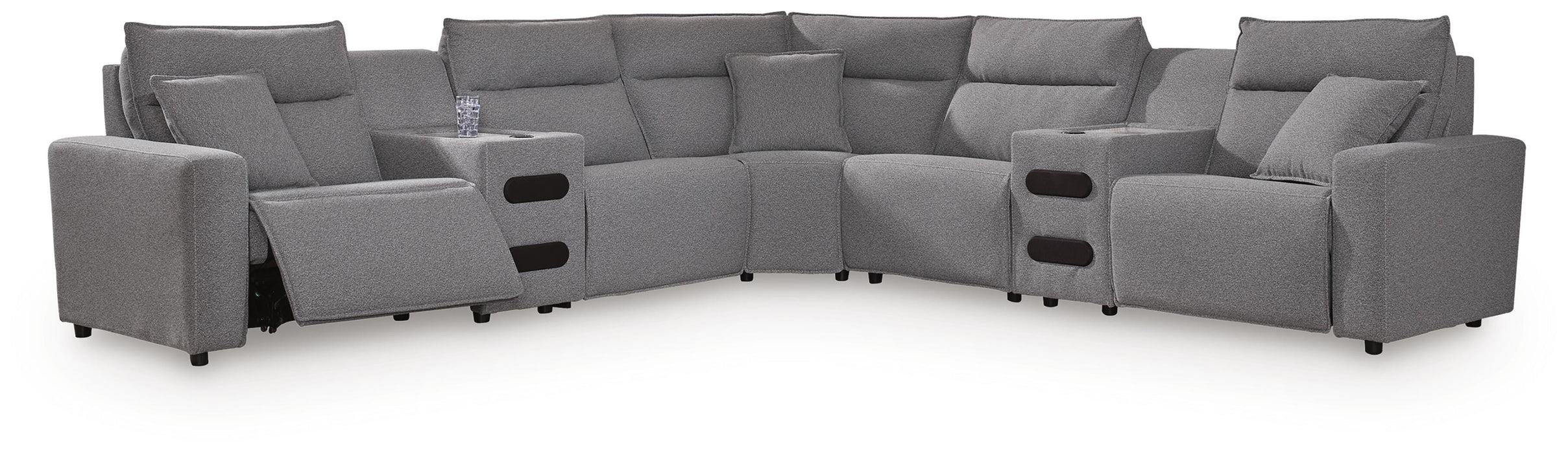 Five Star Furniture - Modmax II Power Reclining Sectional with Audio Consoles