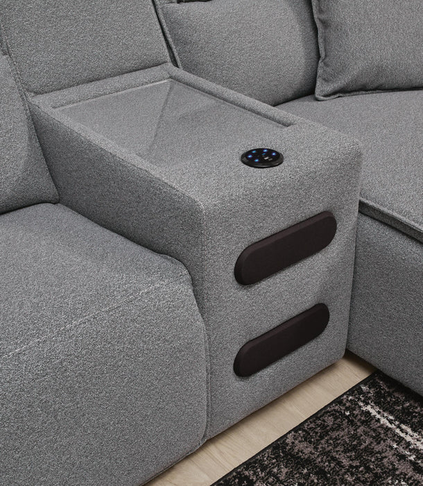 Five Star Furniture - Modmax II Power Reclining Sectional with Audio Consoles