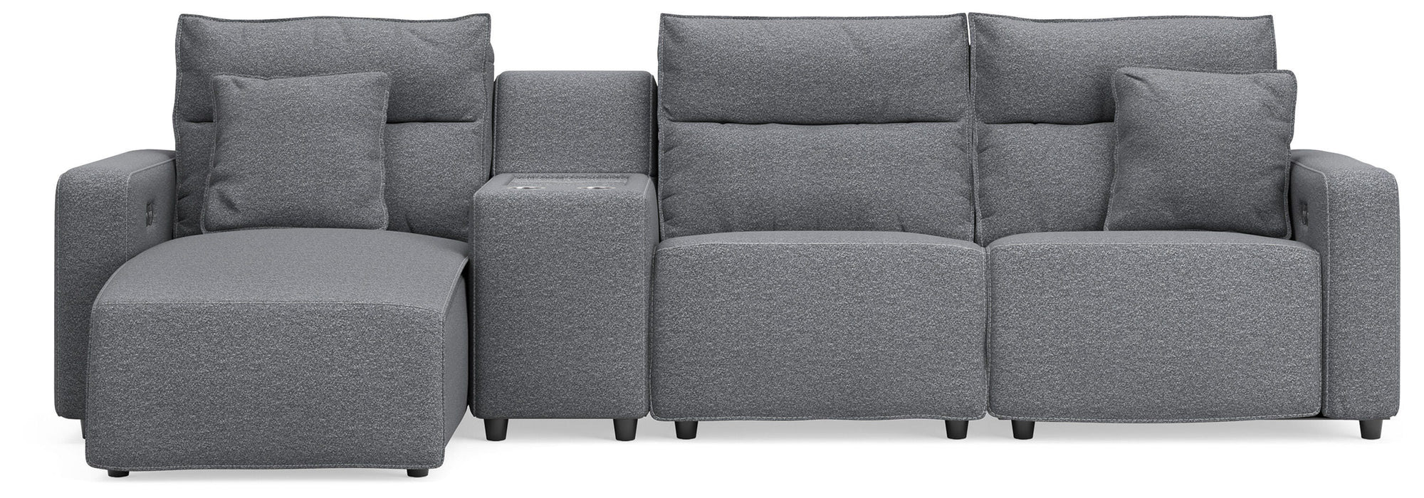Five Star Furniture - Modmax II Reclining Sectional with Chaise and Console