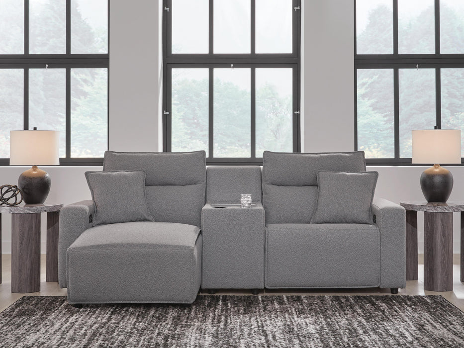 Five Star Furniture - Modmax II Power Reclining Sectional with Chaise and Console