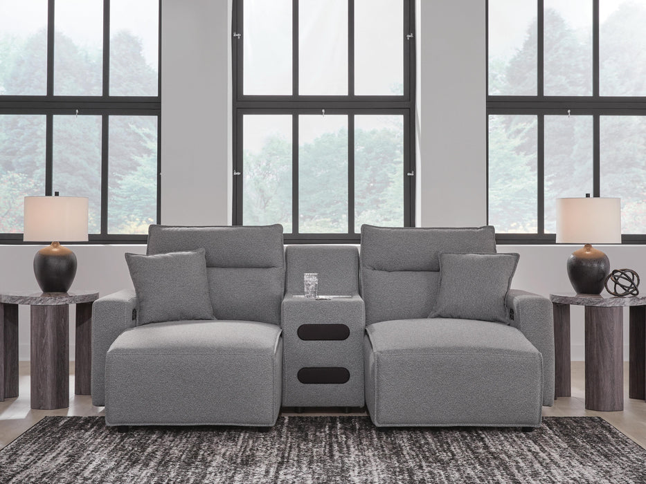 Five Star Furniture - Modmax II Power Reclining Sectional with Chaise and Audio Console