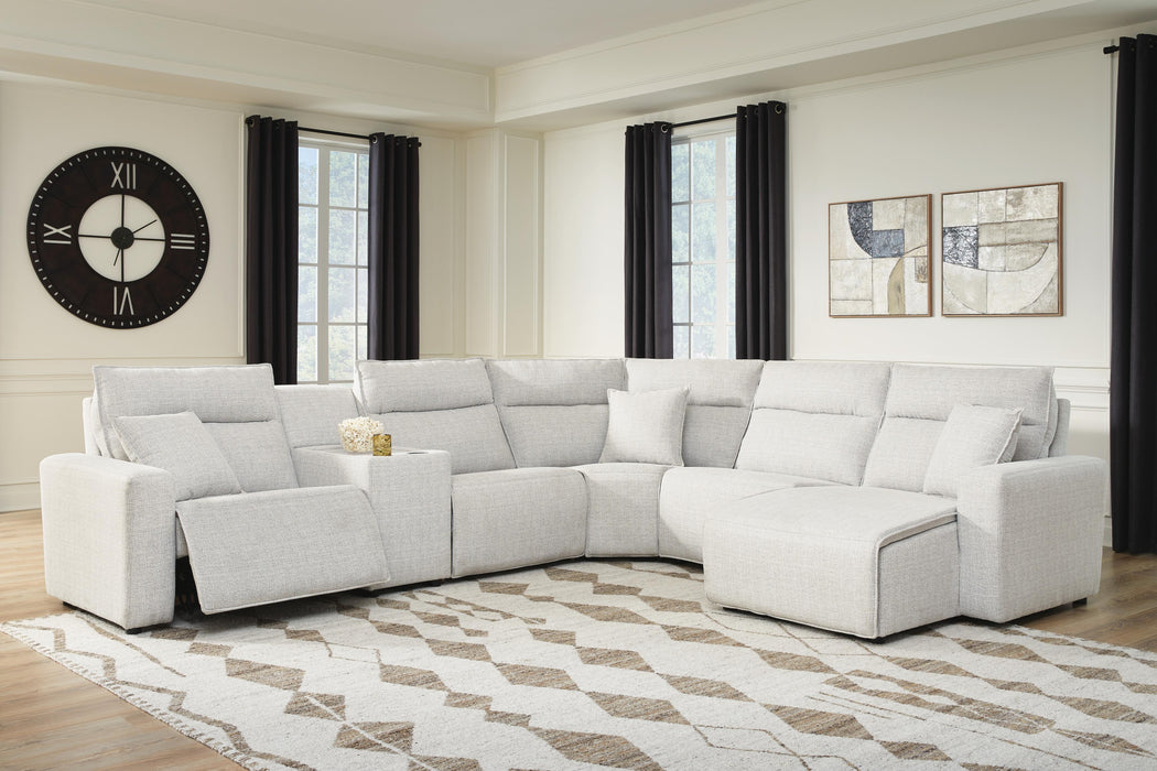 Five Star Furniture - Modmax II Power Reclining Sectional with Chaise and Console