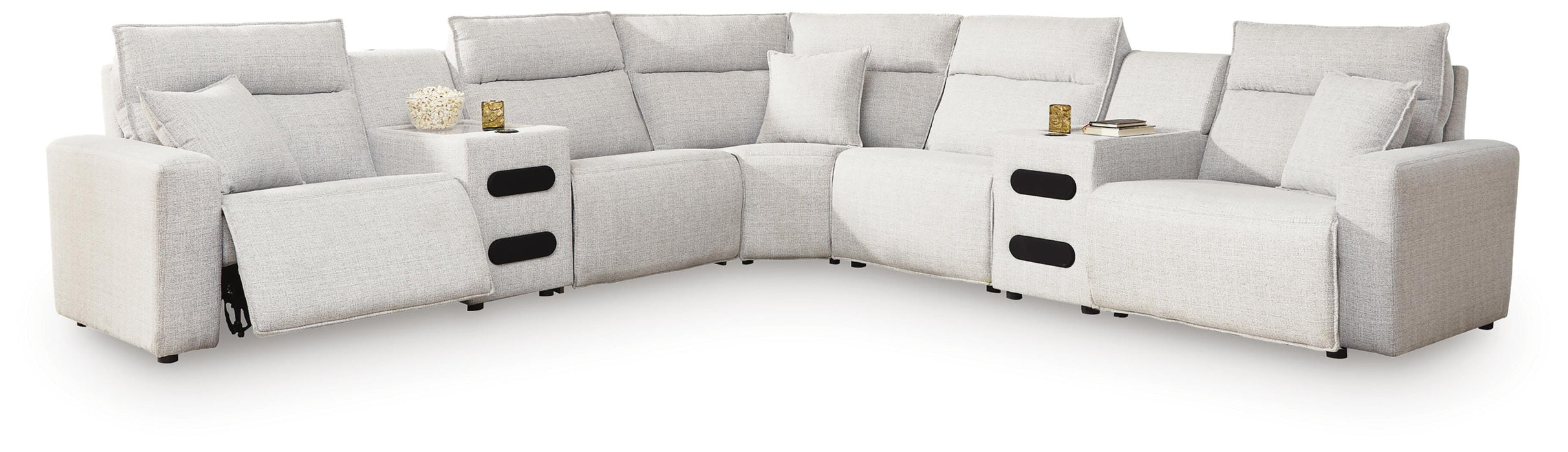 Five Star Furniture - Modmax II Power Reclining Sectional with Audio Consoles